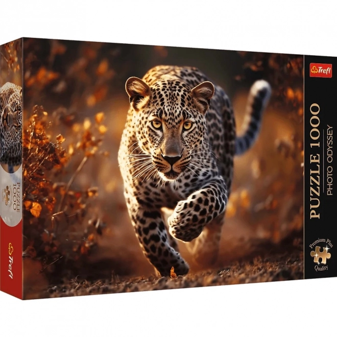 Puzzle 1000 piese leopard sălbatic