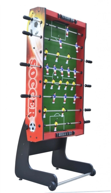 Fotbal de masă pentru copii 6+ și adulți Roșu MDF + tablă pliabilă