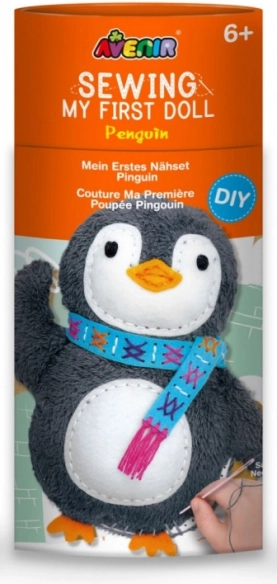 Set creativ Prima mea păpușă de cusut - Pinguin