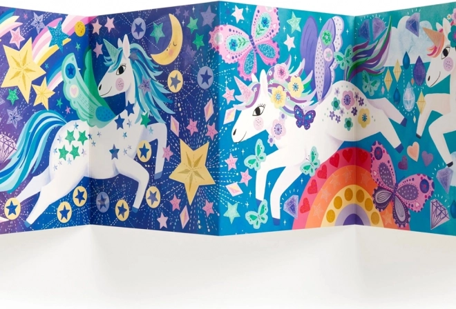 Set de abțibilduri strălucitoare cu Unicorni Magici