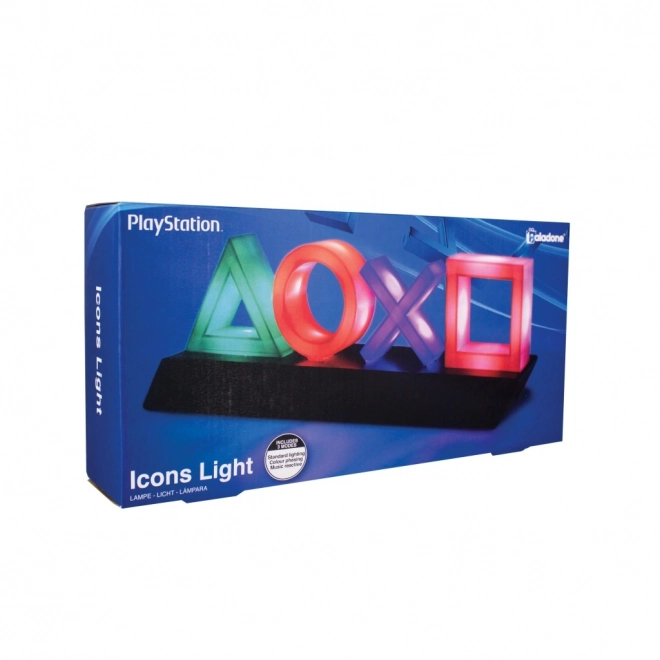 Lampa PlayStation cu simboluri iconice