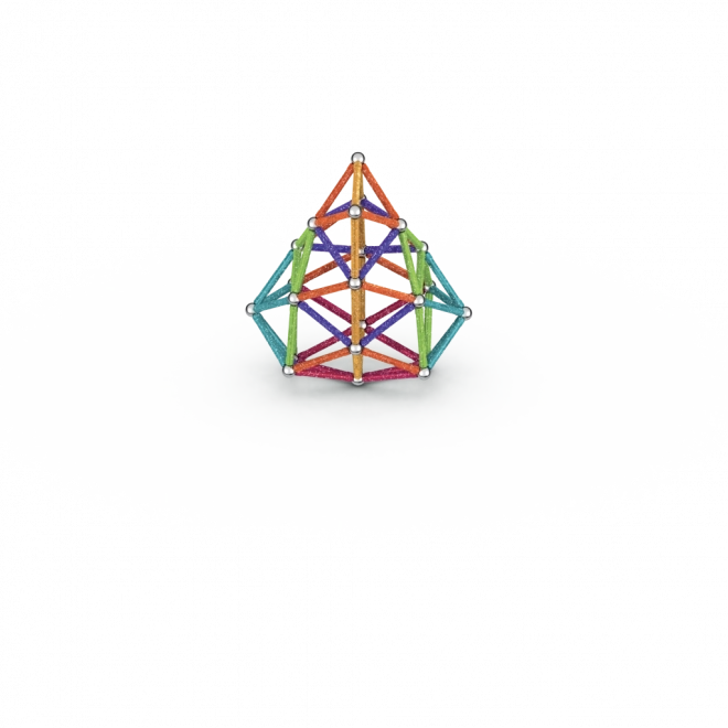Construcție Magnetică Geomag Glitter 142 Piese