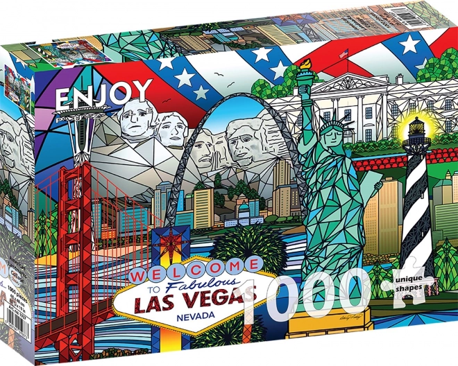 Puzzle colaj repere americane 1000 piese