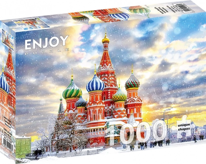 Puzzle catedrala sfântul vasile din moscova 1000 piese