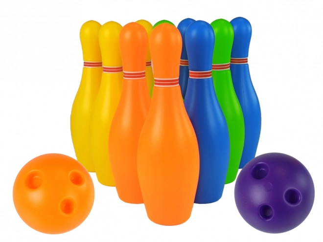 Set colorat de joc de bowling pentru copii