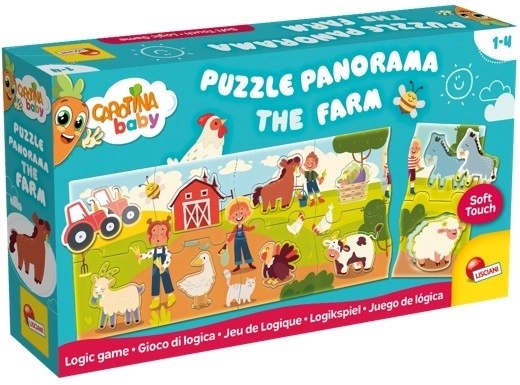 Puzzle panoramice baby ferma