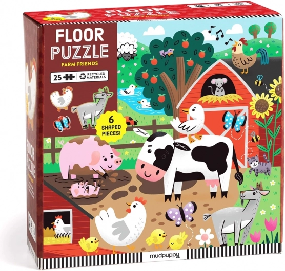 Puzzle de podea Mudpuppy Prieteni de la fermă
