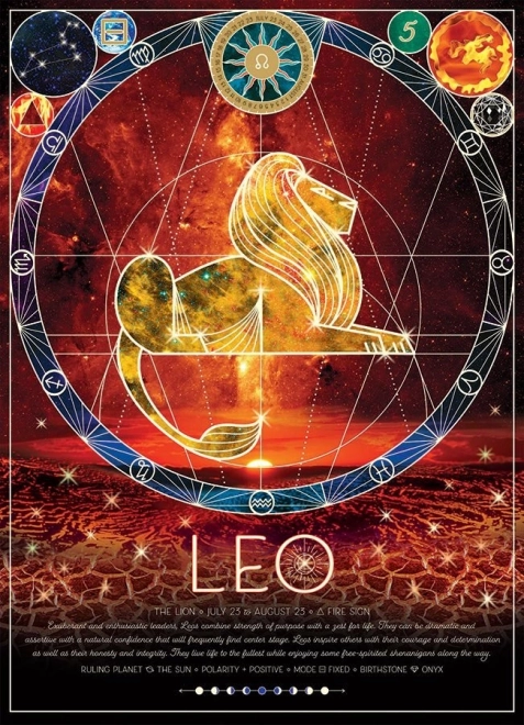 Puzzle semnul zodiacal Leu 500 piese