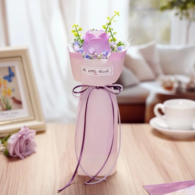 Puzzle 3D Trandafir Violet