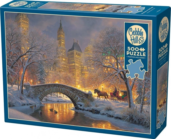 Puzzle Cobble Hill iarna în parc 500 de piese