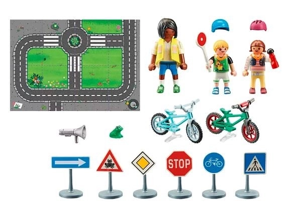Set figurine City Life curs ciclism