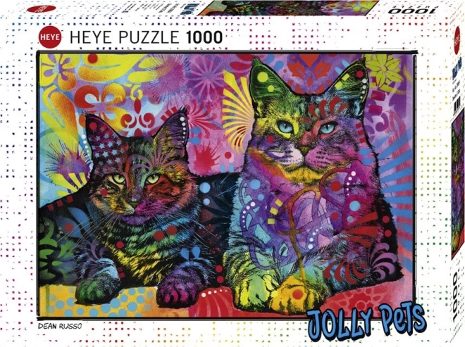 Puzzle Heye Jolly Pets dedicat pisicilor 1000 piese