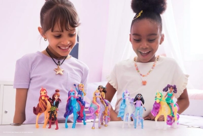 Set figurine Layla și Fulg de la Unicorn Academy