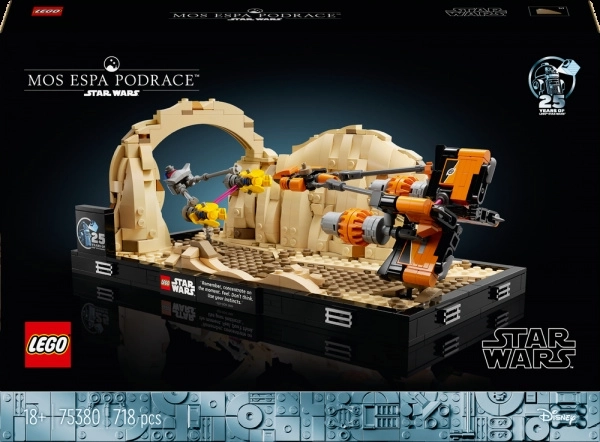 LEGO STAR WARS dioramă: cursa de podracere din Mos Espa