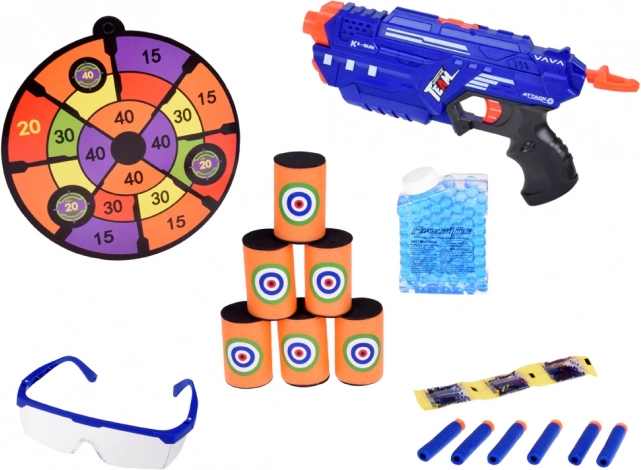 Jucărie pistol SPACE GUN cu gloanțe de spumă și gel