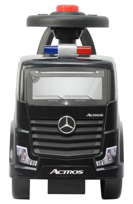 Mașinuță de mers Mercedes Actros Poliție Negru