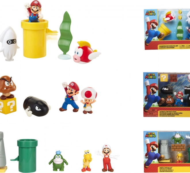 Set figurine Super Mario 6 cm