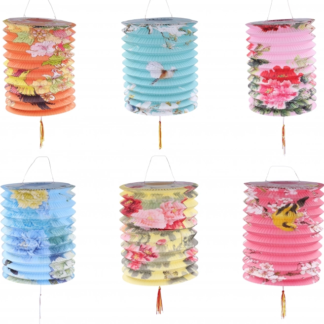Lampion Cilindru Natură 16 cm