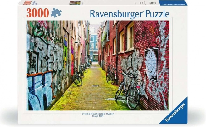 Puzzle street art în Amsterdam de 3000 de piese