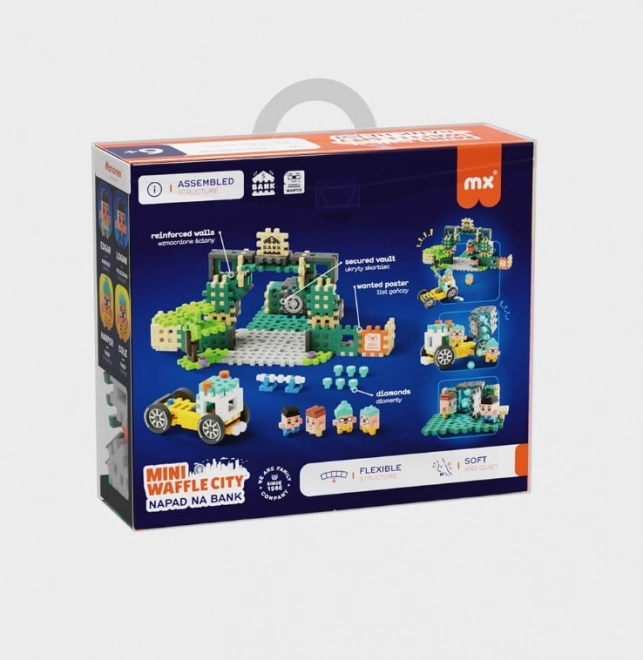 Set de construcție Mini Waffle - Jefuirea băncii