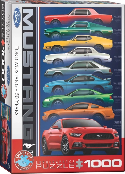 puzzle 50 de ani ford mustang 1000 piese