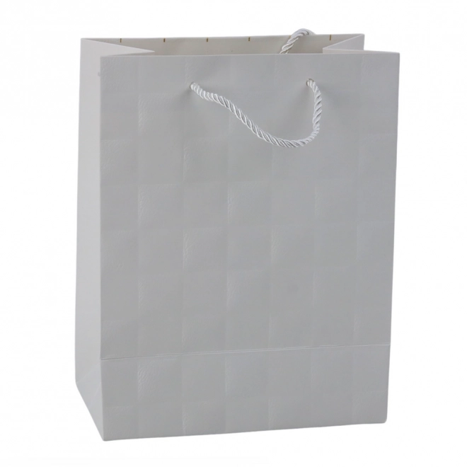 Pungă cadou elegantă cu pătrate embosate