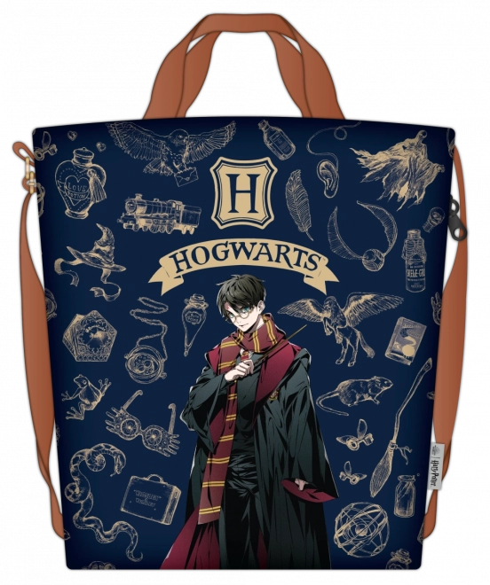 Geantă Harry Potter albastră și aurie