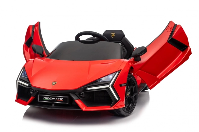 Mașinuță Lamborghini Revuelto pentru copii, roșie