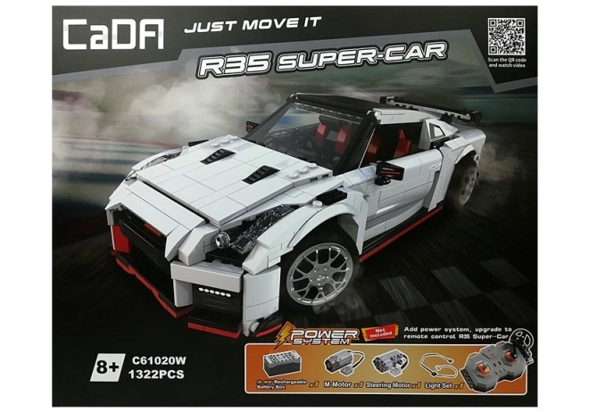 Mașină sport din cărămizi de construcție, 1322 piese