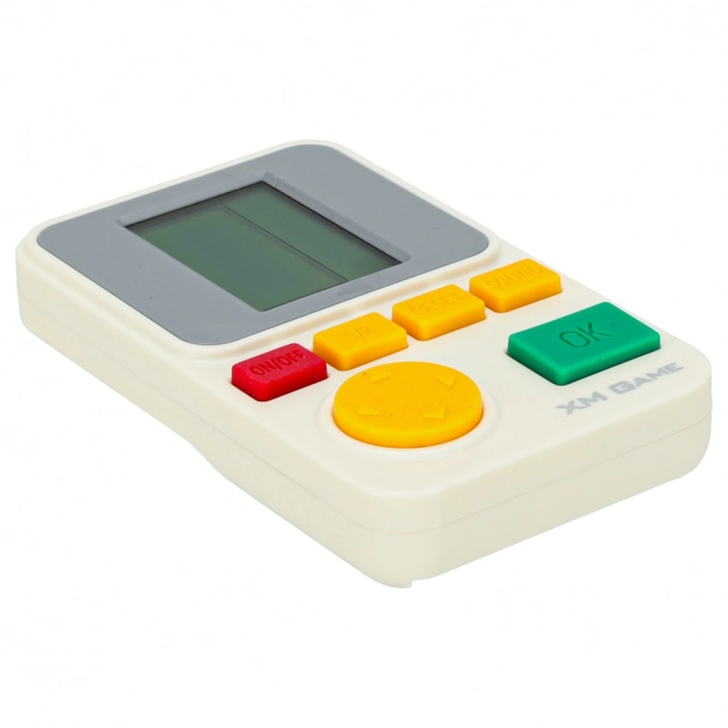 Consolă portabilă electronică pentru jocuri de îndemânare albă