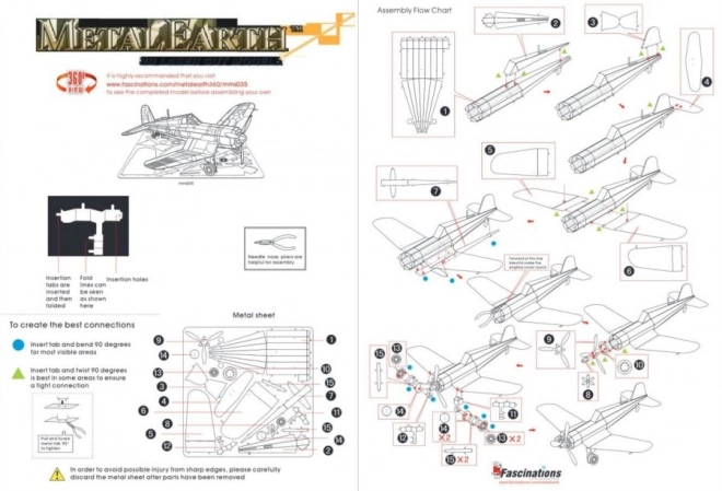 Puzzle 3D Avion F4U Corsair