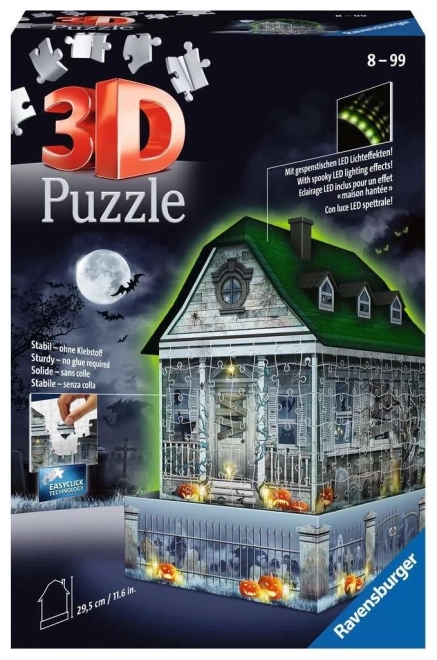 Puzzle 3D Casa Bântuită Luminoasă 216 Piese