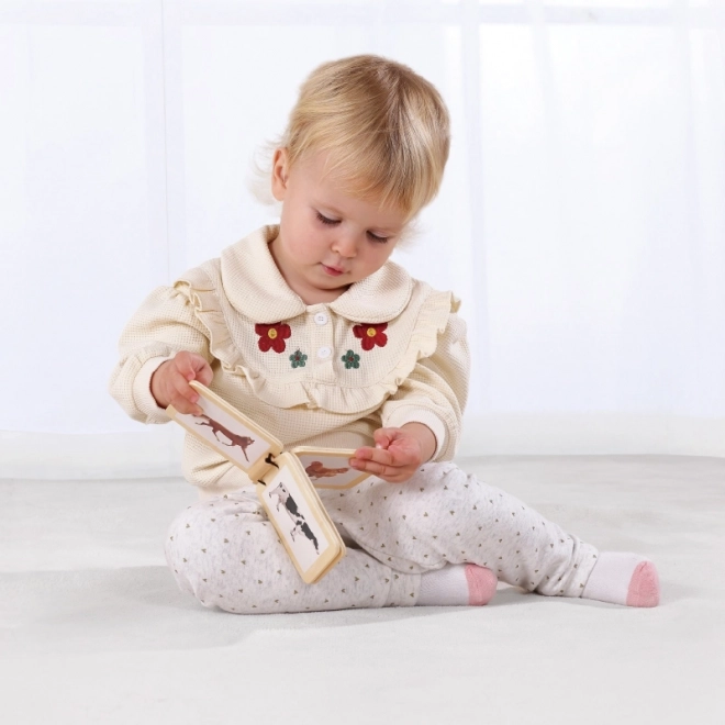 Cutie senzorială Tooky Toy Montessori 6 în 1 pentru bebeluși