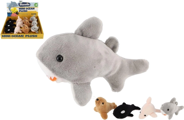animăluțe marine din pluș 10–12 cm, set de 12 bucăți