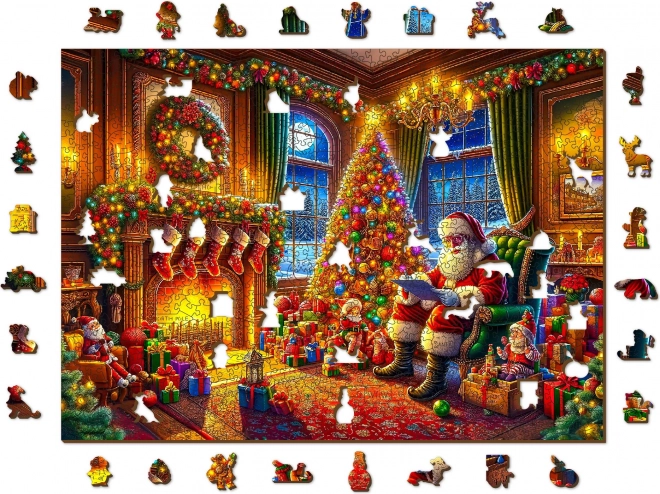 Puzzle din lemn Magia Crăciunului seara 1010 piese