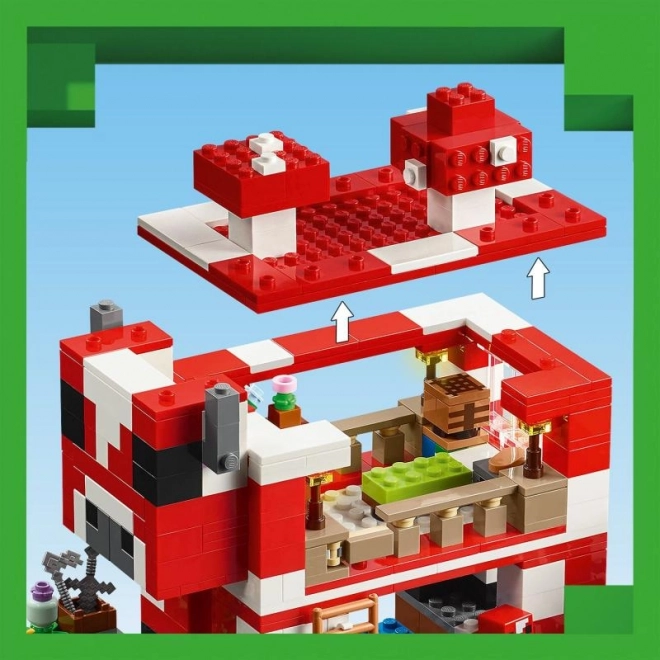 Casa vacii ciupercilor LEGO Minecraft