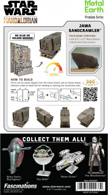 Puzzle 3D Metal Earth Seria Premium: Star Wars Jawa Sandcrawler