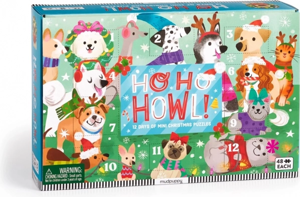 Set Puzzle Calendar pentru Crăciun 12 bucăți