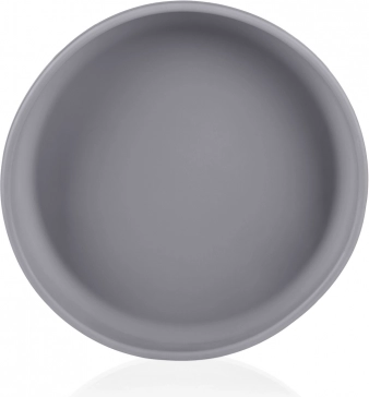 Farfurie din silicon anti-alunecare Dove Grey