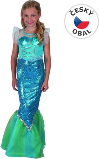 Rochie de carnaval Sirenă pentru fete, 120 - 130 cm