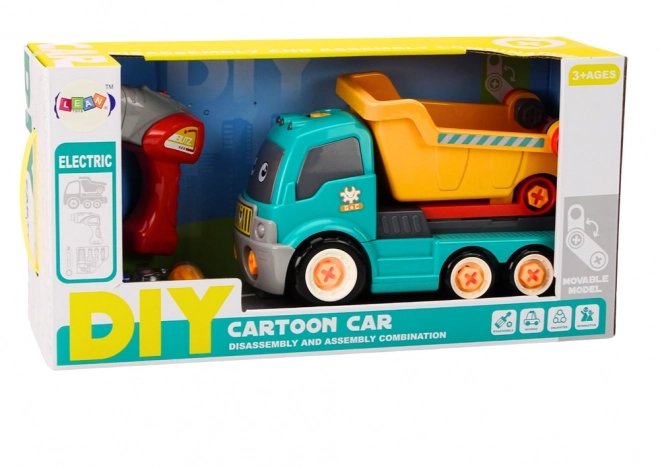 Camion colorat dezasamblabil pentru bricolaj