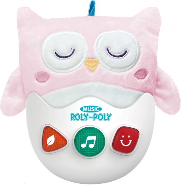 Bufniță din pluș roly-poly cu efecte
