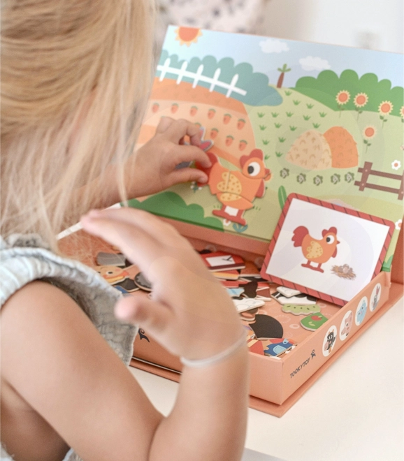 Puzzle Magnetic de Fermă Tooky Toy