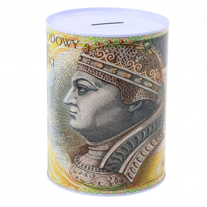 Cutie de economii din metal cu motiv de bancnotă 200 Kč