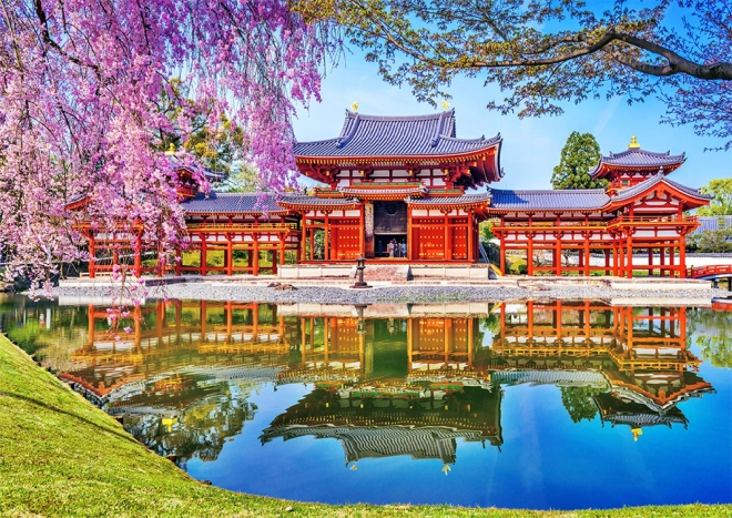 Puzzle din lemn Templul Byodo-in, Kyoto, Japonia