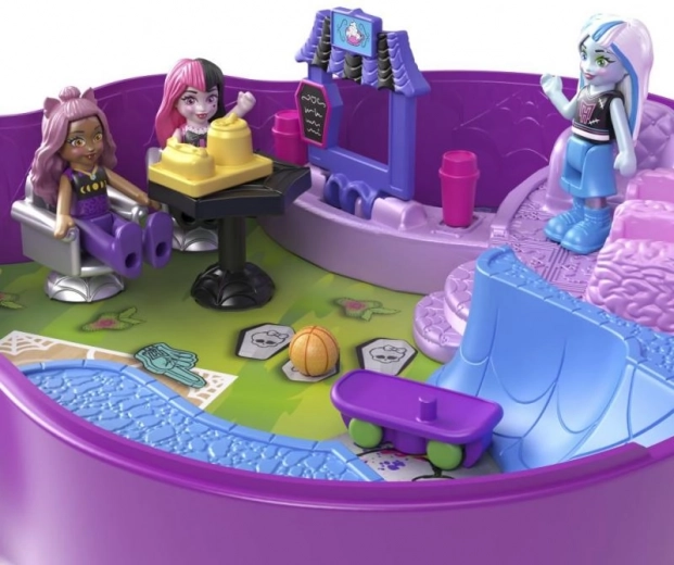 Școală pe două niveluri și skatepark