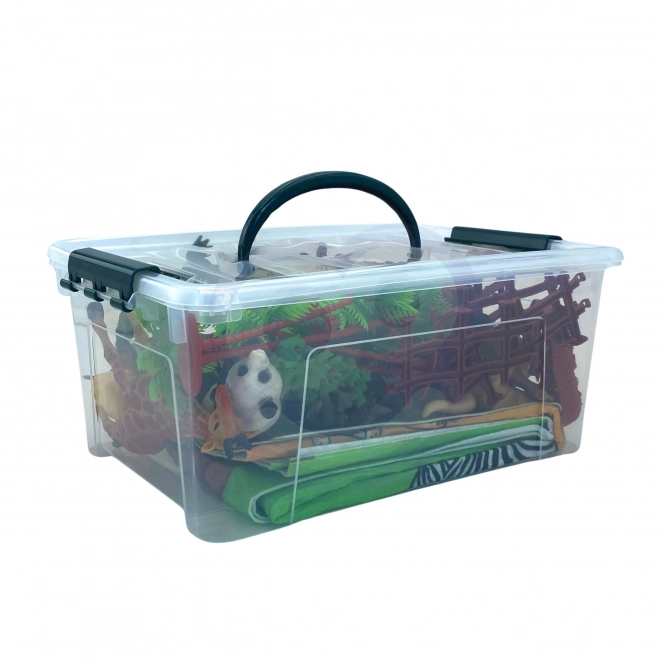 Set figurine safari cu covoraș woopie