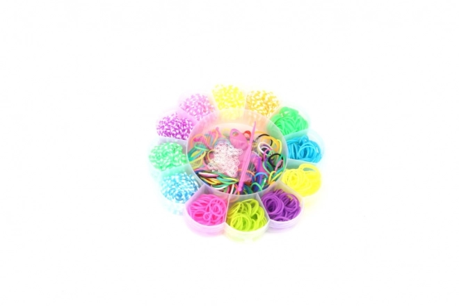 Set de elastice pentru brățări 900 buc - design floare