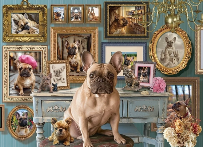 Puzzle Bulldog Francez 500 piese Cobble Hill
