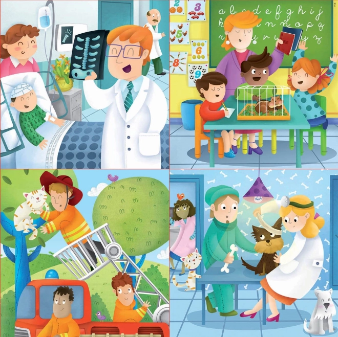 Puzzle Educa cariere viitoare 4 în 1